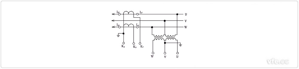 兩臺(tái)電流互感器和電壓互感器V/V接線(xiàn)